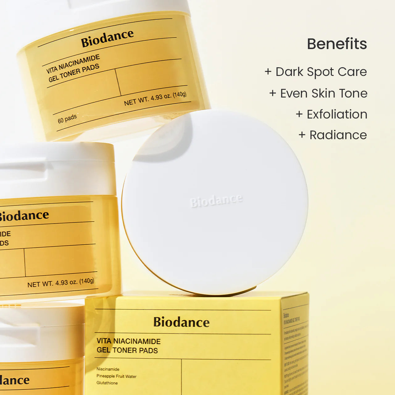 Biodance - Vita Niacinamide Gel Toner Pads (60 pads)