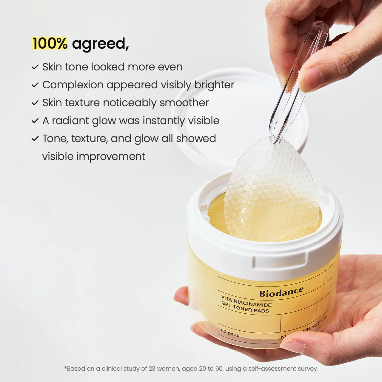 Biodance - Vita Niacinamide Gel Toner Pads (60 pads)